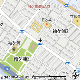 習志野警察署袖ヶ浦交番周辺の地図