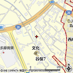 東京都国立市谷保7丁目6周辺の地図