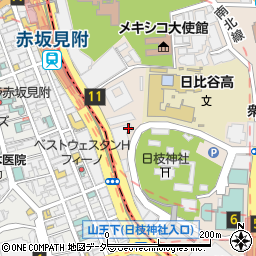 トラストパーク赤坂エイトワン駐車場周辺の地図