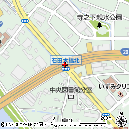 石田大橋北周辺の地図