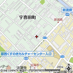 東京都江戸川区宇喜田町1308周辺の地図