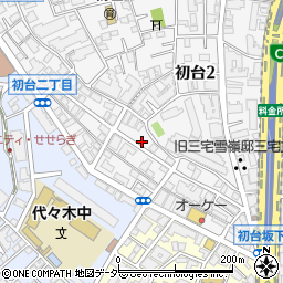 東京都渋谷区初台2丁目8-6周辺の地図
