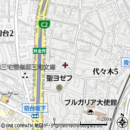東京都渋谷区代々木5丁目18-10周辺の地図