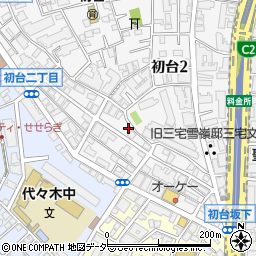 東京都渋谷区初台2丁目8-16周辺の地図