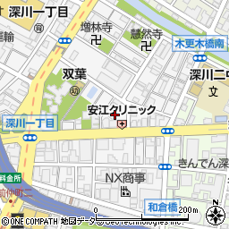 東京都江東区深川2丁目14周辺の地図