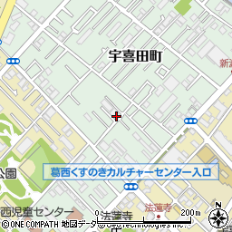エイブルパーキング宇喜田町駐車場周辺の地図