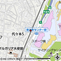東京都渋谷区代々木5丁目48周辺の地図