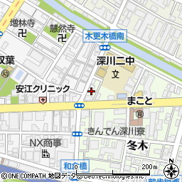 東京都江東区冬木23周辺の地図