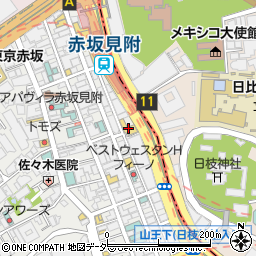 赤坂ノアビル　管理事務所周辺の地図
