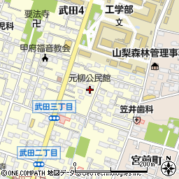 元柳公民館周辺の地図