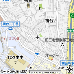 東京都渋谷区初台2丁目8-14周辺の地図