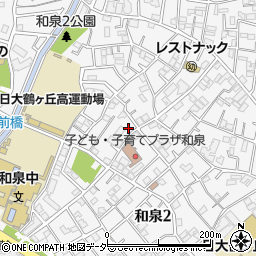 東京都杉並区和泉2丁目44-20周辺の地図