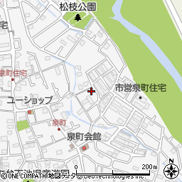 東京都八王子市泉町周辺の地図