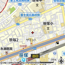 ラフィネ笹塚店周辺の地図