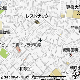 東京都杉並区和泉2丁目38-14周辺の地図
