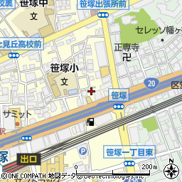 東京都渋谷区笹塚2丁目4周辺の地図
