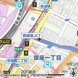 ゴールドジム銀座　東京店周辺の地図