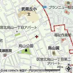 東京都世田谷区北烏山1丁目周辺の地図