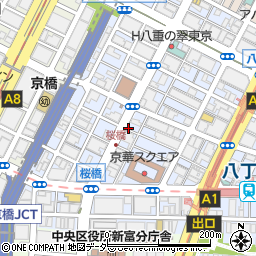 東京都中央区八丁堀3丁目周辺の地図
