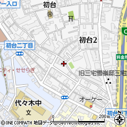 東京都渋谷区初台2丁目8-13周辺の地図