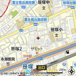 リラックス笹塚店周辺の地図