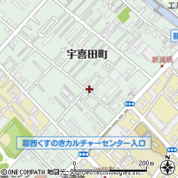 東京都江戸川区宇喜田町1316周辺の地図