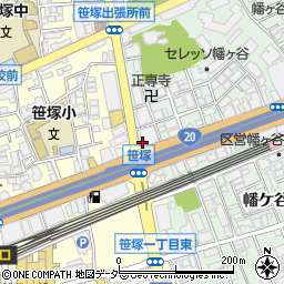 アジアン居酒屋 ニューナマステ インディア 笹塚店周辺の地図