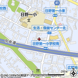 ブランメゾン日野_akippa駐車場周辺の地図