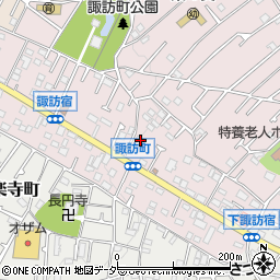 東京都八王子市諏訪町88周辺の地図