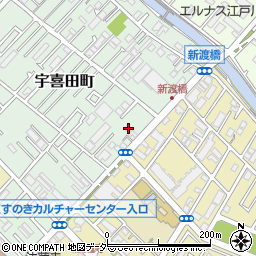 東京都江戸川区宇喜田町1389周辺の地図