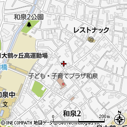 東京都杉並区和泉2丁目43-2周辺の地図