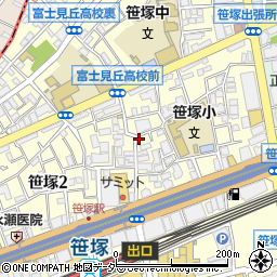 ボヌール　笹塚店周辺の地図