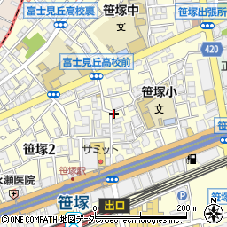 ボヌール　笹塚店周辺の地図