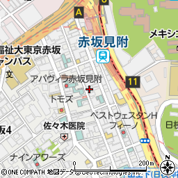 赤坂フォディアビル周辺の地図