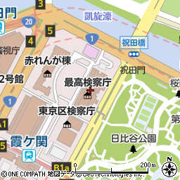 中央合同庁舎第６号館周辺の地図