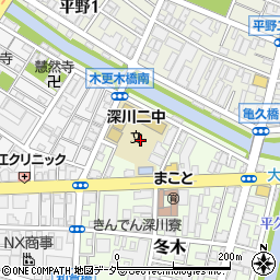 東京都江東区冬木22周辺の地図