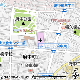 府中市市民会館周辺の地図