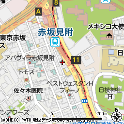 東京都港区赤坂3丁目2-6周辺の地図