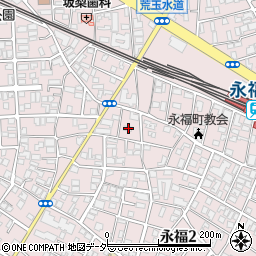 東京都杉並区永福2丁目43-5周辺の地図