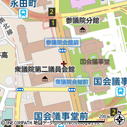 東京都千代田区永田町周辺の地図
