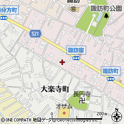 東京都八王子市諏訪町45周辺の地図