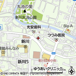 ＵＲ新川・島屋敷通り７号棟周辺の地図