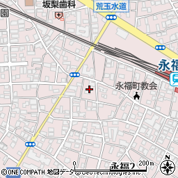 東京都杉並区永福2丁目43周辺の地図
