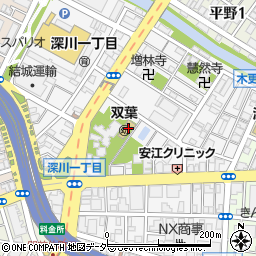 東京都江東区深川周辺の地図