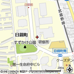 東京都府中市日鋼町周辺の地図