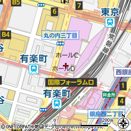 東京国際フォーラム　ホールＤ１周辺の地図