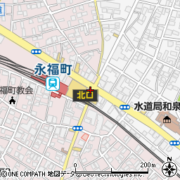 高井戸警察署永福町駅前交番周辺の地図