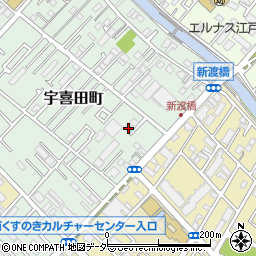東京都江戸川区宇喜田町1384周辺の地図