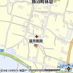 山梨県甲州市勝沼町休息1195周辺の地図