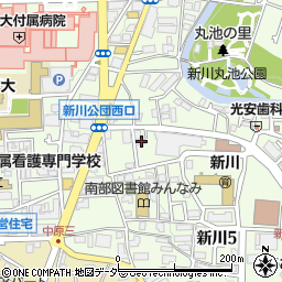 日本経済新聞新川販売所周辺の地図